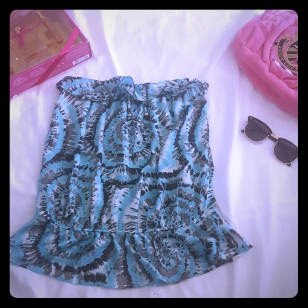 Satin beaded tube top by the GAP